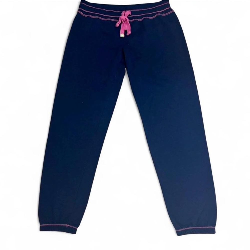 Women’s Navy Blue Joggers with Pink Accents